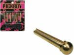 Pickboy BP-150 bridge pins, with extractor, 6-pack, brass