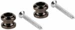 Boston BSLB-10-BC straplock button with screws, 2 pcs, black chrome