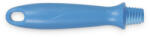 IGEAX élelmiszeripari menetes nyél, rövid, kék, 15cm, lehúzóhoz, csőtisztító keféhez (1061B)