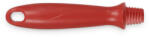 IGEAX élelmiszeripari menetes nyél, rövid, piros, 15cm, lehúzóhoz, csőtisztító keféhez (1061R)