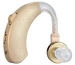 KlaussTech hallókészülék, 40 dB-ig erősít, alacsony súly, 6 hangerőszint, fülön állítható, tartozékokkal, krémmel (getclsag297109)