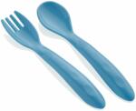 BabyJem Set furculiță și lingură BabyJem - Blue (495) Set pentru masa bebelusi