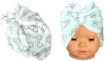 NewWorld Căciulița pentru bebeluși tip turban NewWorld - Alb cu iepurași (207957-7)