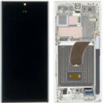 Samsung GH82-30466G Gyári Samsung Galaxy S23 Ultra OLED kijelző érintővel krém színű kerettel, előlap (GH82-30466G)