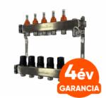 TermoJet 5 körös rozsdamentes osztó-gyűjtő áramlásmérővel (TJ-W-05) - e-futesbolt