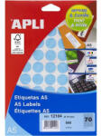 APLI Etikett 19mm kör 560 etikett/csomag APLI kék