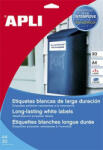 APLI Etikett LCA15092 30mm kör poliészter időjárásálló fehér 20ív APLI