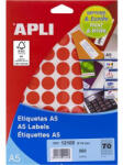 APLI Etikett 19mm kör 560 etikett/csomag APLI piros