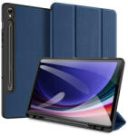 Samsung Tab S9 FE (10.9) SM-X510 / X516B, mappa tok, Trifold, S Pen tartóval, Dux Ducis Domo, sötétkék - tok-shop