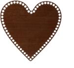 Atmowood Fa alsó/fedele a kosárnak - dió szív Válasszon váltazatot: : 25x25 cm