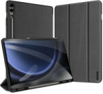 Samsung Tab S9 FE Plus (12.4) SM-X610 / X616B, mappa tok, Trifold, S Pen tartóval, Dux Ducis Domo, fekete - tok-shop