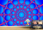 Persona Tapet Premium Canvas - Cercuri abstracte albastre - tapet-canvas - 170,00 RON
