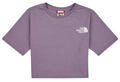 The North Face Rövid ujjú pólók Girls S/S Crop Simple Dome Tee Lila 8 Jahre