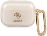 Guess GUAPUCG4GD husă pentru AirPods Pro, aurie, Glitter Collection (GUAPUCG4GD)