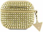 Guess Husă Guess pentru AirPods 3 auriu cu charm Rhinestone Triangle (GUA3HDGTPD)