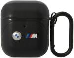Bmw AirPods 1/2 cover Black Leather Curved Line (BMA222PVTK)