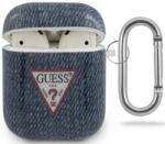 Guess Husă Guess pentru AirPods Dark Blue Jeans Collection (GUACA2TPUJULDB)