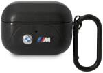 Bmw AirPods Pro cover Black Leather Curved Line (BMAP22PVTK)
