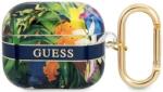 Guess Husă Guess GUA3HHFLB pentru AirPods 3, albastră, Flower Strap Collection (GUA3HHFLB)