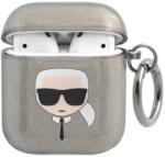 Karl Lagerfeld KLA2UKHGK AirPods acoperă negru Glitter Karl`s Cap (KLA2UKHGK)