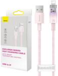 Baseus Fast Charging cable Baseus USB-A to Lightning Explorer Series 2m, 2.4A, pink (6932172629038)