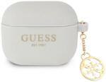 Guess Husă Guess GUA3LSC4EG pentru AirPods 3, gri, din silicon, Charm 4G Collection (GUA3LSC4EG)