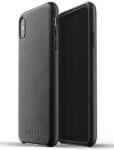 Mujjo Husa completa din piele pentru iPhone Xs Max - Negru (MUJJO-CS-103-BK)
