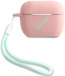 Guess GUACAPLSVSPG husă pentru AirPods Pro, roz verde, silicon, Vintage (GUACAPLSVSPG)