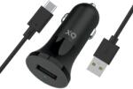 XQISIT Încărcător auto XQISIT NP 2.4A Single USB-A la USB-C negru (50934)
