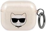 Karl Lagerfeld KLA3UCHGD husă pentru AirPods 3, aurie, Glitter Choupette (KLA3UCHGD)