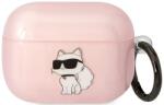 Karl Lagerfeld husă roz pentru AirPods Pro Ikonik Choupette (KLAPHNCHTCP)