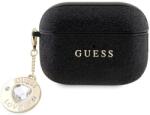 Guess GUAP2PGEHCDK AirPods Pro 2 cover black Fixed Glitter Heart Diamond Charm (GUAP2PGEHCDK)