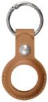 XQISIT NP Faux Leather Keyring for AirTag brown (50687)