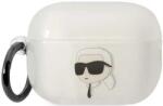 Karl Lagerfeld husă AirPods Pro 2 transparentă Ikonik Karl Lagerfeld (KLAP2HNIKTCT)