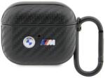 Bmw AirPods 3 gen cover Back Carbon Double Metal Logo (BMA3WMPUCA2)