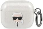 Karl Lagerfeld KLA3UKHGS AirPods 3 acoperă argintiu Glitter Karl`s Cap (KLA3UKHGS)