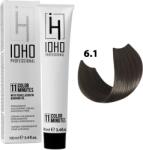 IOHO Professional Vopsea de Par Permanenta Fara Amoniac - Color 11 Minutes 6.1 Blond Cenusiu Inchis - IOHO Professional