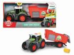 Dickie Toys Tractor Fendt cu remorca 26cm (3734001)