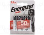 Energizer Max AA E91 Alkáli elem, 4 db