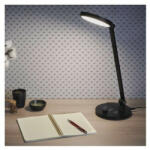 EMOS Szabályozható íróasztali LED lámpa fekete színben, hidegfehér/melegfehér (Z7628B)