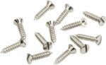 Fender 0018368049 pickguard/control plate mounting screws, '50s era Tele, 4 x 1/2 slotted, nickel, 12 pcs