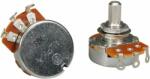 Alpha ALP500-B38 500K linear potentiometer, solid shaft, short bushing . 250& quot; , 3/8& quot; diameter, for pickguard mount
