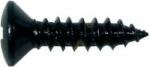 Boston TS-01-B screw, 3x12mm, 12pcs, oval countersunk, tapping, for pickguard, black