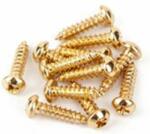 Fender 0018823049 tuner/string tree mounting screws, vintage Strat, gold, 12 pcs