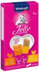 Vitakraft Jelly Lovers gustări cu jeleu cu pui și curcan pentru pisici (4 pachete | 24 x 15 g = 8 x 3 batoane de 15 g)