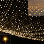 Monzana Karácsonyi LED-es fényháló, meleg fehér, 200x150 cm