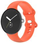  BUTTERFLY Curea din silicon pentru Google Pixel Watch / Pixel Watch 2 portocaliu