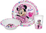  Disney Minnie Happy étkészlet, micro műanyag szett Dobozban (NVT840180)
