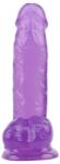 Chisa-novelties Dildo cu testicule - si ventuza Chisa Novelties Purple Violet lungime 17.5 cm diametru 3.6 cm Dildo