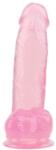 Chisa-novelties Dildo cu testicule - si ventuza Chisa Novelties Pink Roz lungime 17.5 cm diametru 3.6 cm Dildo